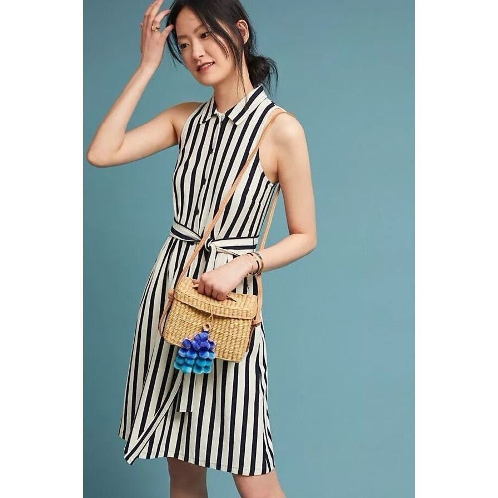 ✨MAEVE Anthropologie Nautical Striped Sz XSP Dress✨